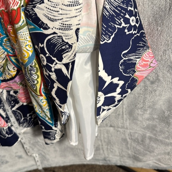 Nine West Floral Sleeveless Dress empire‎ cut Multicolor Design plus size 16W - Picture 7 of 11